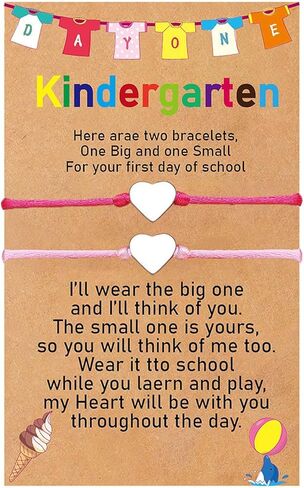 Back to School Outfits First Day of School Bracelet Back to School Gifts Adjustable Mommy and Me Bracelets Cute Clay Bracelets for Mother Daughter in Saudi Arabia