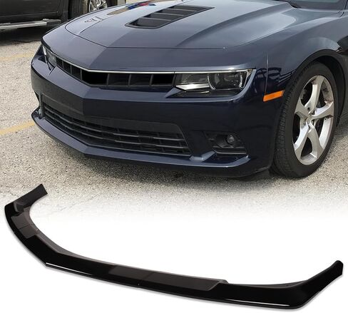 Front Bumper Lip Chin Spoiler fit for Chevrolet Camaro Convertible SS 2014 2015, for Chevrolet Camaro Coupe SS/Z/28 2014 2015 3-Piece Front Lip Glossy Black in Saudi Arabia