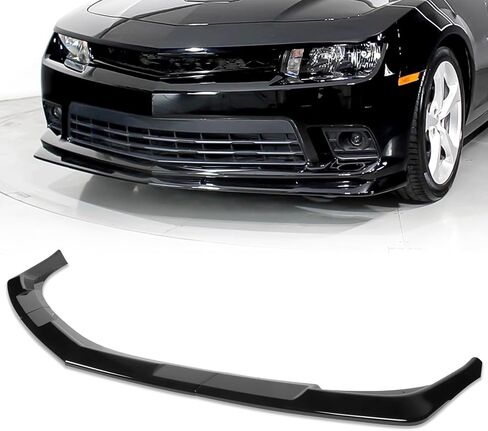 Front Bumper Lip Chin Spoiler fit for Chevrolet Camaro Convertible SS 2014 2015, for Chevrolet Camaro Coupe SS/Z/28 2014 2015 3-Piece Front Lip Glossy Black in Saudi Arabia