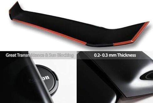 Q1-TECH، جناح سقف النافذة الخلفية متوافق مع Scion FR-S/Subaru BRZ 2013-2020، جناح جناح حاجب سقف النافذة الخلفية ABS in Kuwait