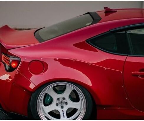 Q1-TECH، جناح سقف النافذة الخلفية متوافق مع Scion FR-S/Subaru BRZ 2013-2020، جناح جناح حاجب سقف النافذة الخلفية ABS in Kuwait