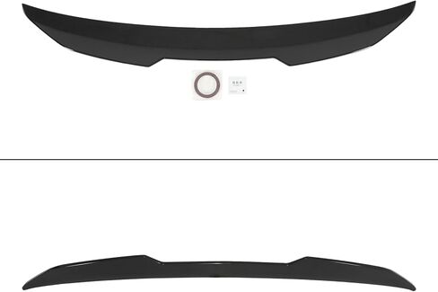 time secret Rear Trunk Spoiler Wing for Audi A4 S4 B9 Sedan Models 2017-2025 High Kick Rear Wing Lip Spoiler Glossy Black, No Drill in Saudi Arabia