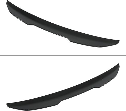 time secret Rear Trunk Spoiler Wing for Audi A4 S4 B9 Sedan Models 2017-2025 High Kick Rear Wing Lip Spoiler Glossy Black, No Drill in Saudi Arabia