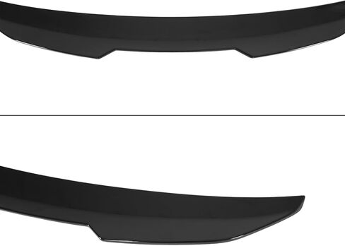 time secret Rear Trunk Spoiler Wing for Audi A4 S4 B9 Sedan Models 2017-2025 High Kick Rear Wing Lip Spoiler Glossy Black, No Drill in Saudi Arabia