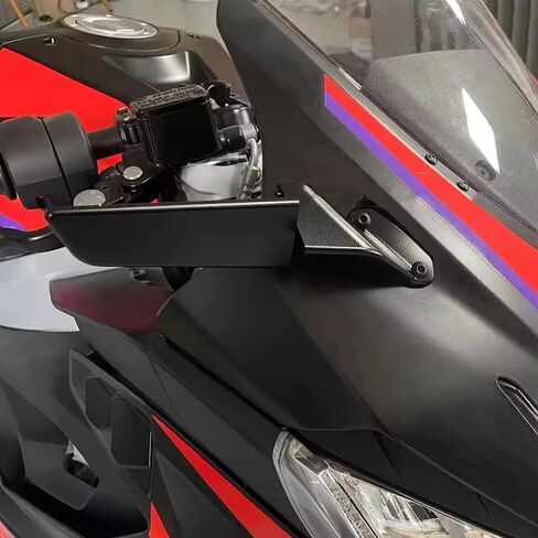 For RS457 rs457 2025 2024 New Motorcycle Stealth Mirrors Accessories Mirrors Sports Adjustable Wing Rear View Mirror in Saudi Arabia