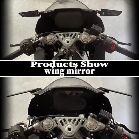 For RS457 rs457 2025 2024 New Motorcycle Stealth Mirrors Accessories Mirrors Sports Adjustable Wing Rear View Mirror in Saudi Arabia