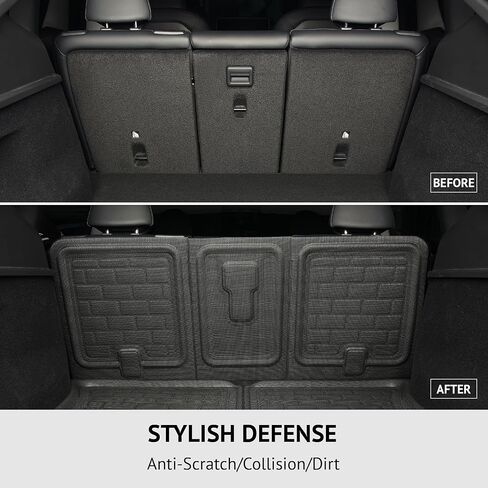 3D MAXpider All-Weather Second Row Seat Back Cover Mat for Tesla Model Y 5-Seat 2020-2021 Premium Custom Fit Cargo Liner in Kuwait
