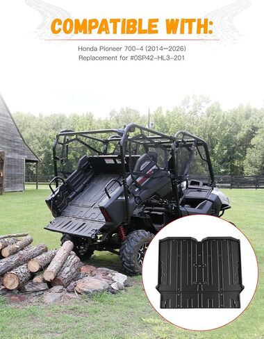 TPE Bed Mat for Honda Pioneer 700-4 2014-2026, Heavy Duty Cargo Liner Waterproof Protection Anti-Slip Rear Bed Liner Accessories Replace # 0SP42-HL3-201 in Saudi Arabia