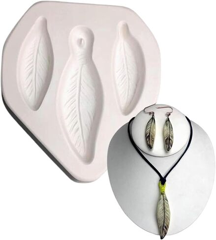 5"X 3" Deep 1.5" Feather Trio Mold Glass Fusing in Saudi Arabia