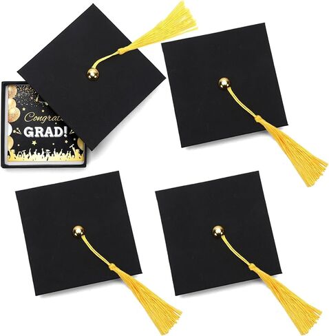 MOUNTCLIM Graduation Gift Card Box Holder, Cap Shaped Decoration Box with Tassel for Graduation Celebration in Saudi Arabia