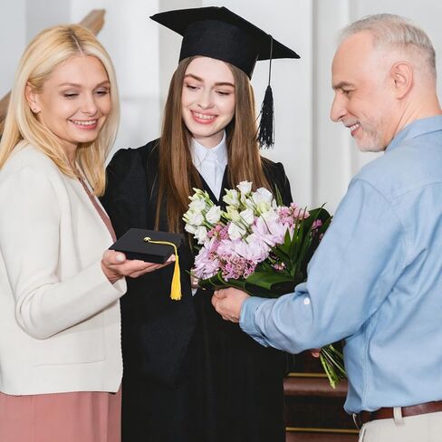 MOUNTCLIM Graduation Gift Card Box Holder, Cap Shaped Decoration Box with Tassel for Graduation Celebration in Saudi Arabia