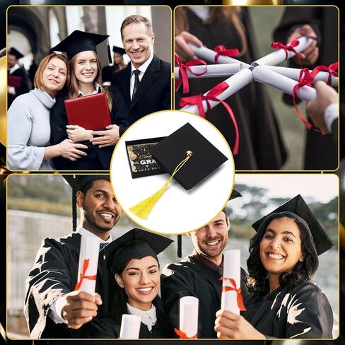 MOUNTCLIM Graduation Gift Card Box Holder, Cap Shaped Decoration Box with Tassel for Graduation Celebration in Saudi Arabia