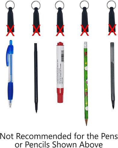 2 Pack - Heavy Duty Retractable Pull Pen Holder - Ideal for Markers & Carpenter Pencils - Nylon Cable, Self Retracting Reel & Tight Metal Belt Clip Retractable Carpenter Pencil Holder by Reel-N-Rite in Kuwait