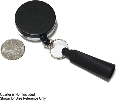 2 Pack - Heavy Duty Retractable Pull Pen Holder - Ideal for Markers & Carpenter Pencils - Nylon Cable, Self Retracting Reel & Tight Metal Belt Clip Retractable Carpenter Pencil Holder by Reel-N-Rite in Kuwait