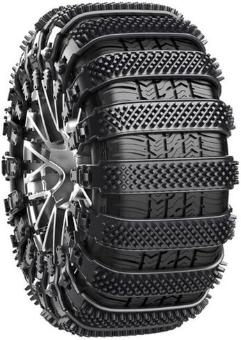 Car Snow Chains for Volvo V60 2. Gen,10 PCS Adjustable Tire Socks Heavy Duty Multi-Layer Teeth Non Slip Zip Tie Tires Chains Emergency Ice Breaking,A/Black in Saudi Arabia