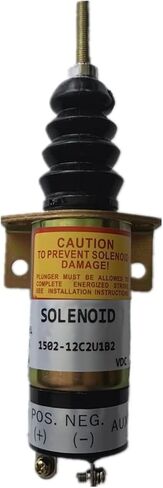 12V Fuel Shut Off Solenoid Model Fits for Woodward Engine 1502 1500-2078 15002078 1502-12C2SU1B2S1 1502-12C2U1B2 in Kuwait