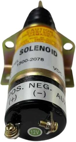12V Fuel Shut Off Solenoid Model Fits for Woodward Engine 1502 1500-2078 15002078 1502-12C2SU1B2S1 1502-12C2U1B2 in Kuwait