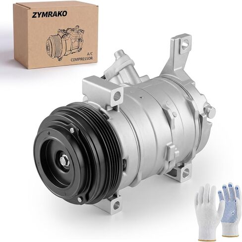 Air Conditioner AC Compressor with Clutch Compatible with Chevy, GMC Models, Silverado, Suburban, Avalanche, Sierra, Tahoe, Express, Yukon, Escalade, and More, with 2 Mounting Holes #Replace CO29002C in Saudi Arabia