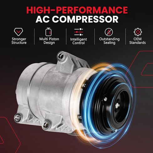 AC Compressor for Fusion 2006-2012, Milan 2006-2011, MKZ 2010, Zephyr 2006, Air Conditioner Compressor with Clutch for 68669, 67669with Oval Plug in Saudi Arabia
