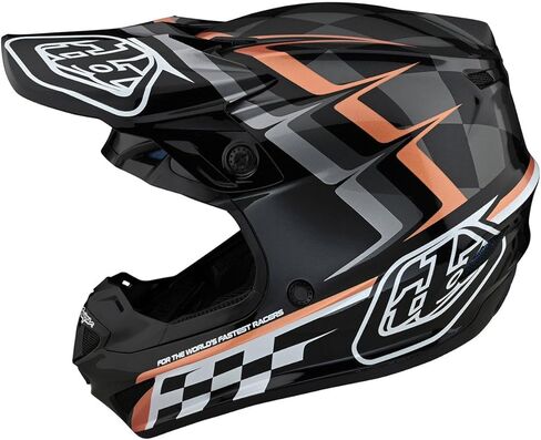 Troy Lee Designs SE4 Polyacrylite Mono Adult Motocross Helmet W/MIPS - وجه كامل للطرق الوعرة للدراجات النارية والدراجات الترابية ATV Powersports خوذة سباق رياضية مزدوجة - للرجال والنساء للجنسين (أسود، LG) in Saudi Arabia