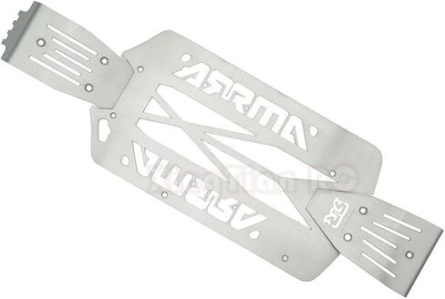 1/10 Big Rock Crew CAB Stainless Steel Skid Plate Chassis Protect Armor - Hollow in Saudi Arabia