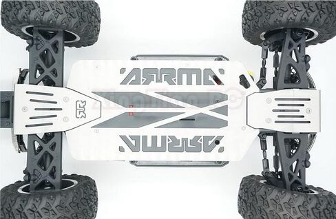 1/10 Big Rock Crew CAB Stainless Steel Skid Plate Chassis Protect Armor - Hollow in Saudi Arabia