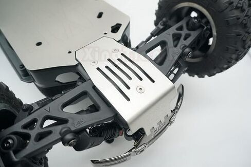 1/10 Big Rock Crew CAB Stainless Steel Skid Plate Chassis Protect Armor - Hollow in Saudi Arabia