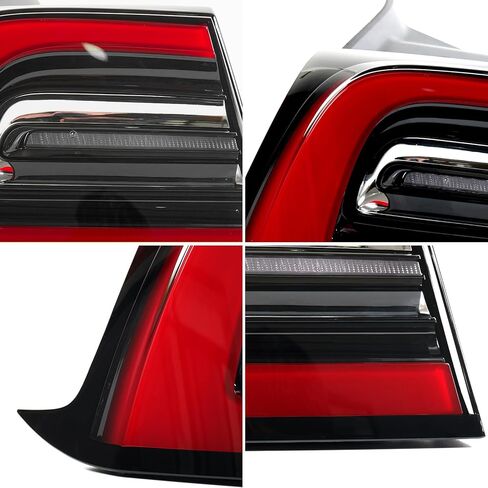 3Pin Right LED Tail Light Assembly,Compatible With Tesla Model 3 2017 2018 2019 2020 2021 2022 2023,Rear Passenger Side Brake Outer Tail Lamp,For 1077398-00-F in Saudi Arabia