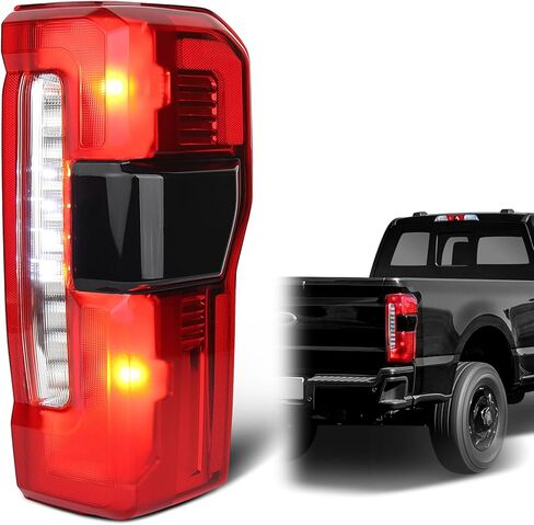 LED Tail Lights Compatible with 2023 2024 2025 2026 Ford F250/F350/F450 Super Duty Platinum/Limited Taillights Rear Tail Light Assembly PC3Z13405C (LED with Blind Spot Left Driver Side) in Saudi Arabia