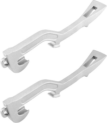 QWORK Fire Hose Spanner Wrench, Universal Aluminum, Fire Equipment, 11-7/8" Length, 2 Pack in Kuwait
