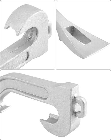 QWORK Fire Hose Spanner Wrench, Universal Aluminum, Fire Equipment, 11-7/8" Length, 2 Pack in Kuwait