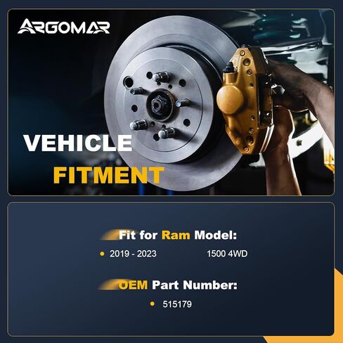 2PC 515179 4WD Front Wheel Bearing Hub Assembly Fit for 2019-2023 Ram 1500 in Kuwait