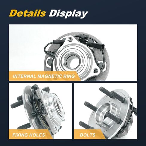 2PC 515179 4WD Front Wheel Bearing Hub Assembly Fit for 2019-2023 Ram 1500 in Kuwait
