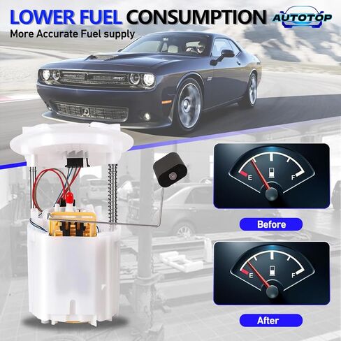 Electric Fuel Pump Module Assembly with Sending Unit FIT 2015-2019 Hyundai Sonata, 2016-2020 Kia Optima 1.6L 2.0L 2.4L (Non-Hybrid), Replaces 31110-D5500 31110-C2500 SP3087M1 in Kuwait
