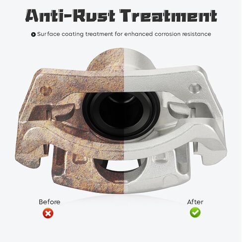 مجموعة فرجار الفرامل الأمامية اليسرى اليمنى متوافقة مع Jeep Liberty 2002 2003 2004 2005 2006 2007، استبدل 18-B4844 18-B4845 in Kuwait