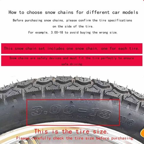 2PCS Motorcycles Reusable Anti Snow Chains for Honda CRF450R 2019 2020 2021 2022 2023 2024 Portable Snow Tire Chain Thickened Wear-Resistant Anti Slip Emergency Snow Chains,Encryption in Kuwait