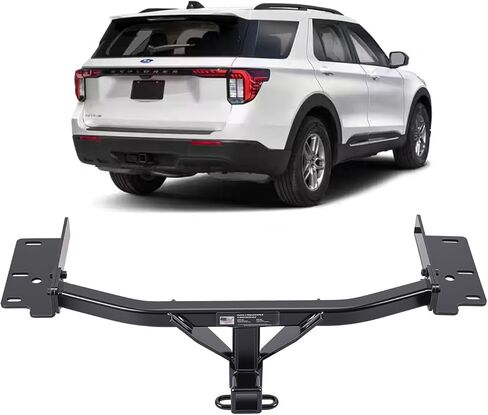 جهاز استقبال وصلة مقطورة من الفئة 3 مقاس 2 بوصة متوافق مع Ford Explorer 2020-2024 وLincoln Aviator 2020-2024 | 6,000 رطل GTW / 600 رطل TW | وصلة جر للخدمة الشاقة in Kuwait