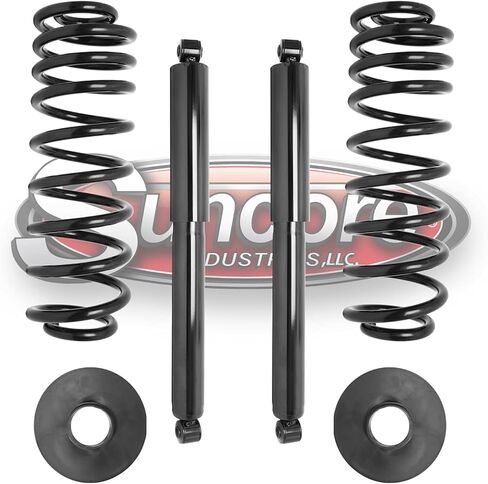 SUNCORE - Rear Air Ride Suspension to Passive Coil Springs & Gas Shocks Conversion Kit Replacement for 1997-2002 Ford Expedition 4WD in Saudi Arabia