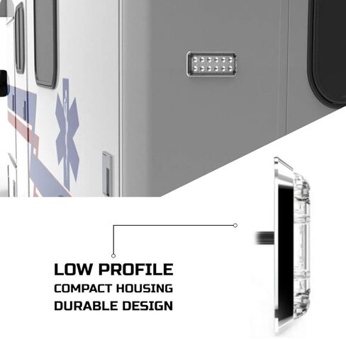 Alpha-Z 7x3 مصابيح LED للطوارئ لسيارات الإسعاف ومصابيح تحذيرية رفيعة جدًا لسيارة الإطفاء in Kuwait