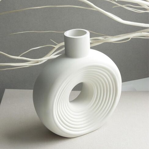 Silicone Ring Vase Mold Set of 2 – Modern Circle Silicone Molds for Resin, Plaster, Cement & Concrete – Minimalist Decorative Vase Molds for Home Décor – Form Me™ in Saudi Arabia