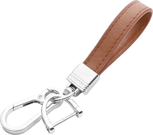 Car Keychain, Leather Vehicle Key Chain Holder with Anti-Lost D-Ring, Cool Automotive Key Fob Keyring, Universal Fit (Pink) in Kuwait
