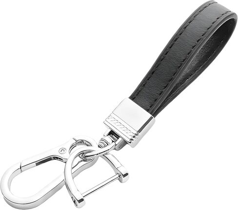 Car Keychain, Leather Vehicle Key Chain Holder with Anti-Lost D-Ring, Cool Automotive Key Fob Keyring, Universal Fit (Pink) in Kuwait