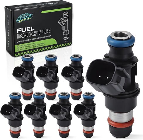 2 Holes Set of 8 Fuel Injectors 12580681 Compatible with Chevy Avalanche 2007-2009,for Express 2500 2008-2009,for GMC Envoy 2005-2009,for Yukon 2007-2009,for Hummer H2 2008 FJ887 in Kuwait