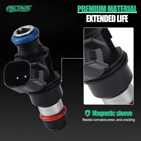 2 Holes Set of 8 Fuel Injectors 12580681 Compatible with Chevy Avalanche 2007-2009,for Express 2500 2008-2009,for GMC Envoy 2005-2009,for Yukon 2007-2009,for Hummer H2 2008 FJ887 in Kuwait
