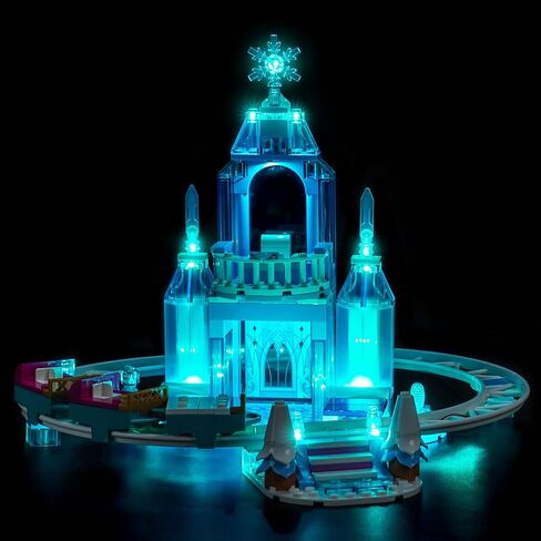مصباح LED BrickBling متوافق مع قلعة الثلج ومغامرة ركوب الثلج من Lego Elsa 43281 - لا يأتي مع مجموعة البناء in Kuwait
