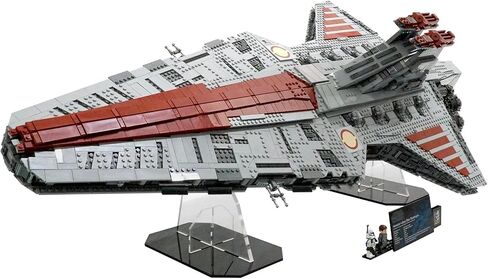 حامل عرض متوافق مع LEGO Star Wars 75367 Venator-Class Republic Attack Cruiser - حامل سفينة UCS بزاوية 35 درجة - المجموعة غير متضمنة in Kuwait