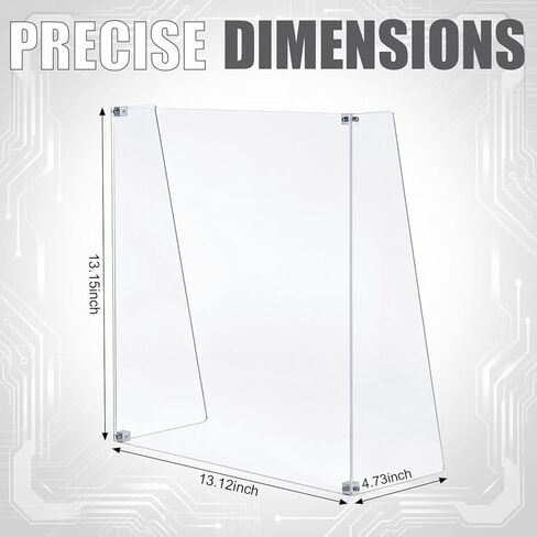 Mifoci 2 Pcs Acrylic Display Case Insert 13" x 13" x 4.7" Acrylic Display Window Cube Shelf Insert for Protecting Figures, Models, and Collectibles in Kuwait