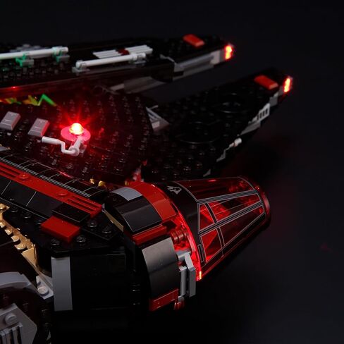 مصابيح LED متوافقة مع مكعبات بناء Lego Star Wars The Dark Falcon 75389 - غير متضمنة مع النموذج - فكرة هدية لمحبي حرب النجوم in Kuwait