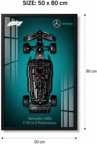 Display Wallboard for Lego Technic Mercedes AMG F1 42171 Race Model Car，Adult Collectibles Wall Mount for Home or Office Décor（No Car Modle） in Saudi Arabia