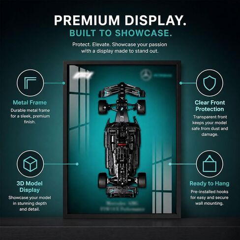 Display Wallboard for Lego Technic Mercedes AMG F1 42171 Race Model Car，Adult Collectibles Wall Mount for Home or Office Décor（No Car Modle） in Saudi Arabia